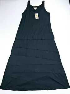Pure DKNY Größe Small Damen ärmellos schwarz Pullover Maxikleid neu mit Etikett - Bild 1 von 13
