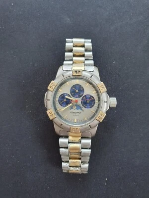 Constant Mens Two Tone Steel Moon Phase Chronograph Watch, Gold And Silver - Image 1 of 4