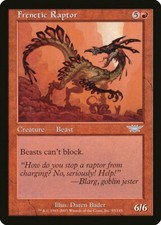 FOIL Frenetic Raptor | MtG Magic Legions | English | Near Mint