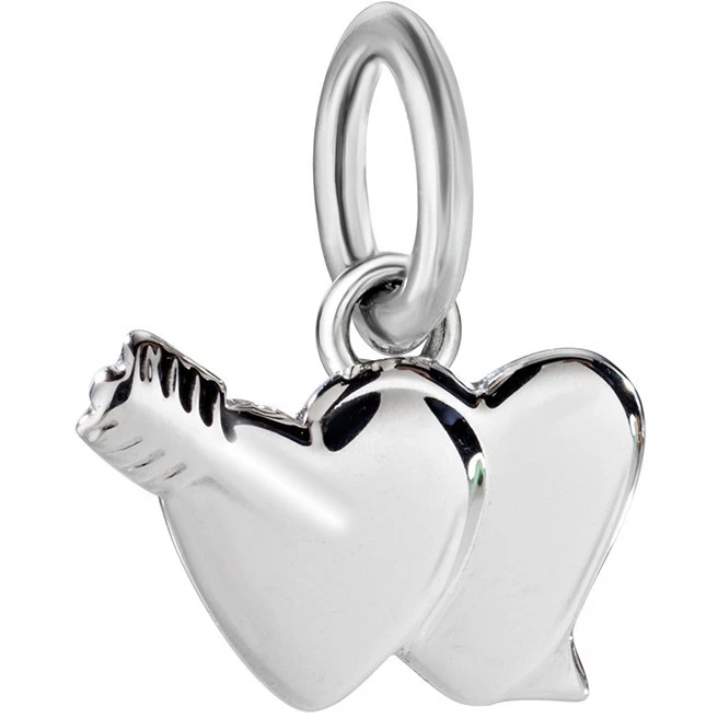  MORELLATO CHARMS DROPS  DOUBLE HEART  COMPONIBILE   SCZ878  NUOVO  - Immagine 1 di 1