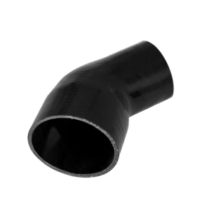 CXRacing 4"  to 3" Black Silicon Hose Reducer 45 Degree Elbow Coupler - Bild 1 von 1