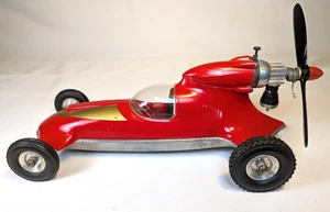 Cox Thimble Drome Gas Prop Rod Red Race Tether Car Untested Aluminum Chassis - Picture 1 of 12