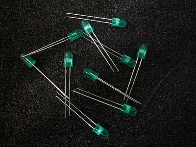 LED difuso verde HP 5mm 565nm **NUEVO** Cantidad 10 Foto 1 de 2