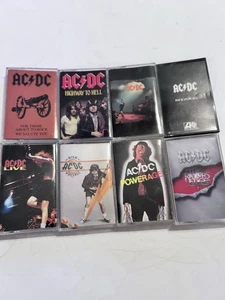 8x AC/DC Cassette Collection Lot - Back In Black, Powerage High Voltage Hell Liv - Picture 1 of 9