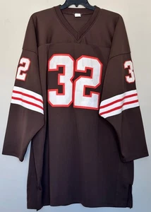 Cleveland Browns Herren Gr. 56 3XL Fußball Trikot #32 dick genäht Buchstaben Zahl - Bild 1 von 15