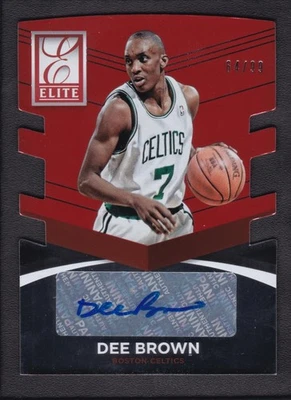 2014-15 DEE BROWN 64/99 AUTO PANINI DONRUSS ELITE DIE-CUT AUTOGRAPHS - Image 1 of 2