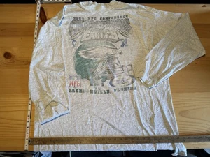 Vintage 04 Fruit Of The Loom Philadelphia Eagles Distressed Long Sleeve Tee, XXL - Picture 1 of 16