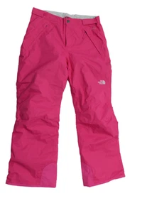 The North Face Girls Zipper Fly Wide Leg Snow Pants Bright Pink Size XL 18 - Picture 1 of 6