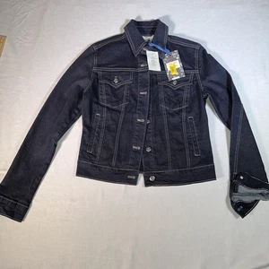 CHELSEA & VIOLET NWT $118 New Size S Black Denim Cropped Women Jacket - Picture 1 of 4