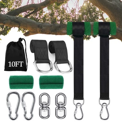 Extra Long Tree Swing Straps, 3FT/10FT/20FT/30FT Tree Swing Hanging Straps Ki... - Image 1 of 4