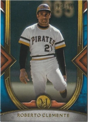 Roberto Clemente 2022 Topps Museum Collection Green #89 Baseball #/150 - Image 1 of 2