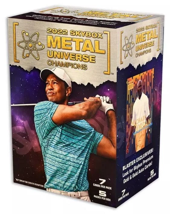 Skybox Metal Universe Champions 2022 cubierta superior paquete de 5 bláster estuche de 20 cajas Foto 1 de 1
