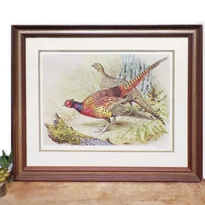 Basil Ede Large Signed Framed Print Limited Edition Pheasant Hunting Shooting - Picture 1 of 12
