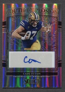 Select Draft 2022 Youth Explosion Signatures Silver Prizm #YE-COT Cade Otton - Imagen 1 de 2