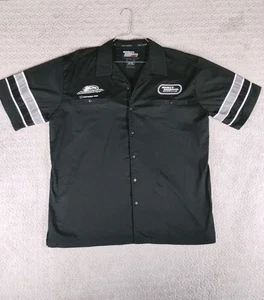 Harley Davidson Shirt Mens XL Black Screamin Eagle Short Sleeve Button Up XL - Picture 1 of 11
