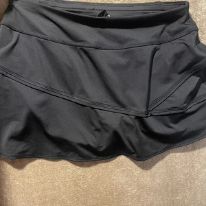 Athleta Skort Womens Small Black Zipper Golf Tennis Activewear Skirt Shorts - Picture 1 of 7