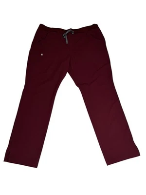 Calça esfoliante feminina FIGS Kade vinho tinto borgonha T21004 - Imagem 1 de 4