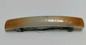 Bakelite Hair Clip Beige & White 3.5"X.5" - Picture 1 of 2