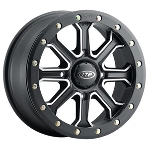 4/137 ITP Inertia Beadlock Wheel 15x7 6.0 + 1.0 Matte Black/Machined For CAN-AM - Picture 1 of 2