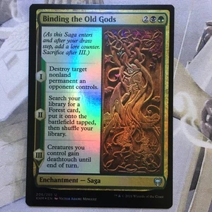 Magic The Gathering Binding the Old Gods Foil Kaldheim NM 2021 - Picture 1 of 11