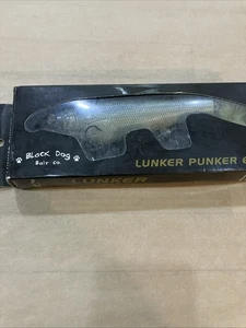 Black Dog Bait Co 6 inch Lunker Punker Blue Black Smelt - Bild 1 von 10