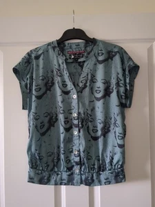 Rare Andy Whahol x Pepe Jeans Blouse Size Small - Picture 1 of 3