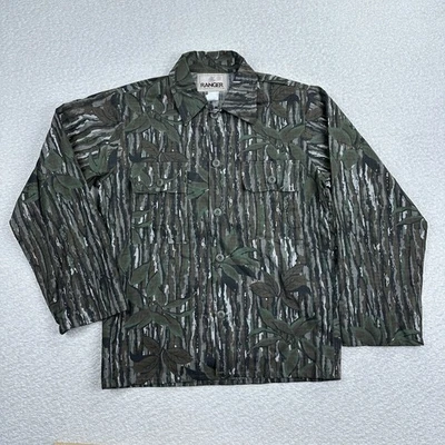 Camisa de caza vintage Ranger camuflada para hombre talla pequeña camuflaje nueva sin etiquetas Realtree Foto 1 de 4