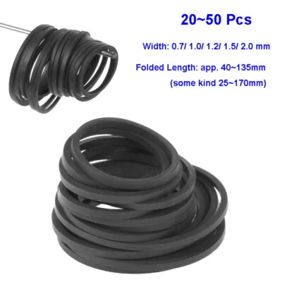 Universal Mix Cassette Rubber Tape Machine Belt Assorted square Belts 1.0 1.2mm - image 1 of 4
