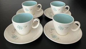 4 - Taylor Smith & Taylor Ever Yours BOUTONNIERE Coffee Tea Cup & Saucer Set. - Picture 1 of 8