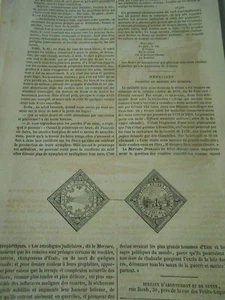 Médailles en mémoire des comètes 1843 Gravure print article - Picture 1 of 1