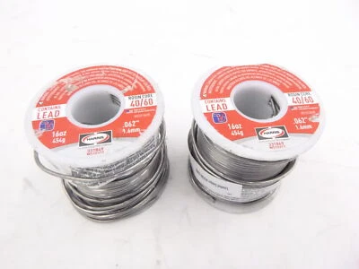 WORTHINGTON INDUSTRIES 2 Pack Rosin Core Solder Worthington 40/60 .062" 1.6mm Diameter 331849 WS10313