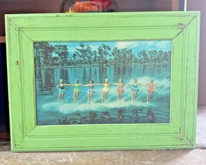 Vintage Skiers Artwork Framed - Picture 1 of 4
