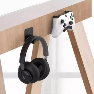 Universal Wall Mounted Headphone Stand Gaming Controller Holder Display RaIL - Picture 1 of 7