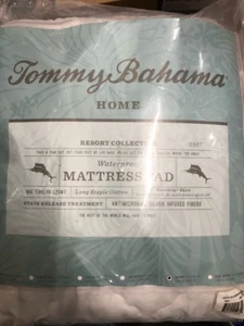 New Tommy Bahama Home Waterproof Mattress Pad - King Size - Picture 1 of 4