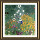 Flower Garden By Gustav Klimt | Framed Canvas | Wall Art Artwork Paint Hd
