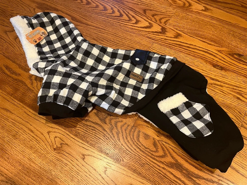 Nuevo Pawz Pet Invierno Chaleco Chaqueta Polar Cuadros Búfalo Perro Abrigo Grande G5 Foto 1 de 4