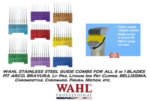 WAHL STAINLESS Steel ATTACHMENT GUIDE COMB For BRAVURA,ARCO 5 in 1 Blade Clipper - Picture 1 of 21