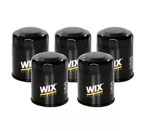 WIX Set of 5 Engine Oil Filters for Chevrolet Lexus Nissan Pontiac Scion Suzuki - Picture 1 of 1