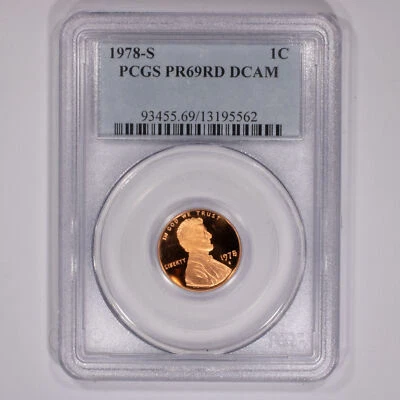 1978 S 1C Proof Lincoln Cent PR69 RD Deep Cameo PCGS Type Set! - Image 1 of 4