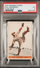 1939 Cincinatti Reds W711-1 #6 Paul Derringer PSA 3 **Tough Issue**