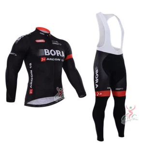 Ciclismo Para Hombres Mangas Largas Camiseta Ciclismo Camisetas Babero Set Pantalones Ciclismo Prendas para Prendas para Ciclismo - Imagen 1 de 9