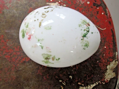 ANTIGUO HUEVO GRANDE DE VIDRIO SOPLADO A MANO DARNER de colección Foto 1 de 4