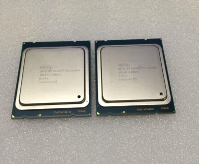 Par de procesadores Intel Xeon E5-2630 V2 2,60 GHz 15 MB de caché 6 núcleos LGA2011 SR1AM Foto 1 de 2