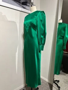 400$ Olivia Von Halle ABITO MEDIO IN SETA TAGLIA XS - Foto 1 di 12