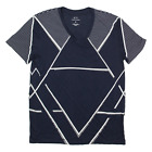 Armani Exchange Herren-T-Shirt blau V-Ausschnitt M