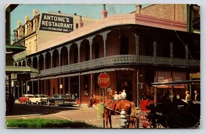 AK Antoines Restaurant Est. 1840, Pferdekutsche, Autos New Orleans, LA  - Bild 1 von 2