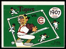1970 FLEER WORLD SERIES 1907 - TIGERS VS. CUBS CHICAGO CUBS/DETROIT TIGERS #4 EX