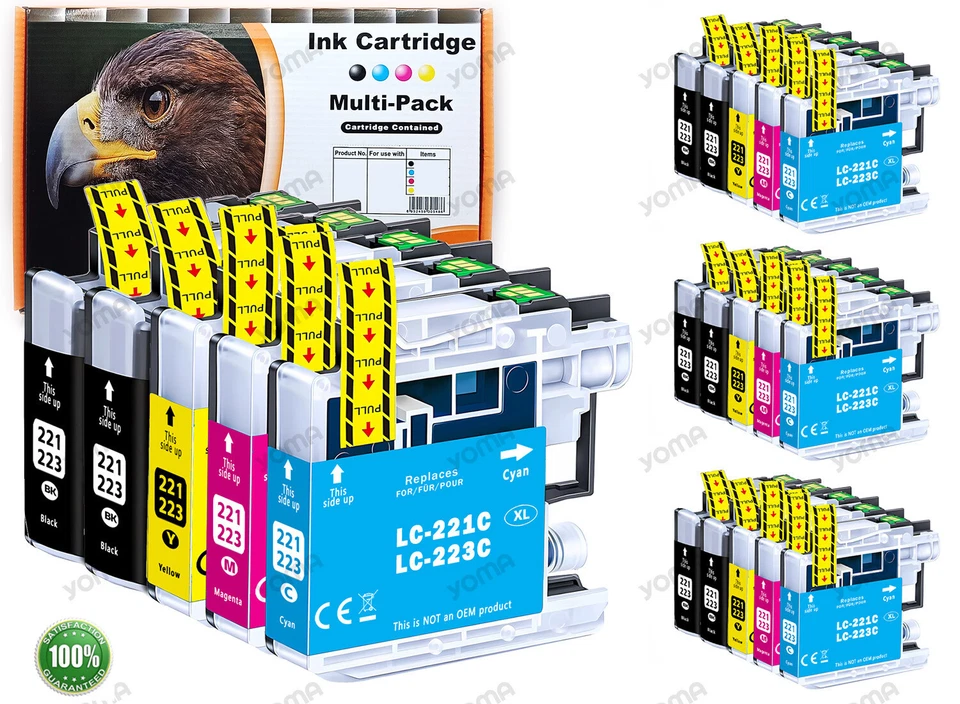 XL Patronen Kompatibel für BROTHER LC-223 DCP-J4120DW MFC-J480DW J4620 J5320DW - Bild 1 von 4