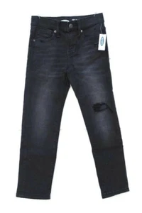 Old Navy Black Kids Boys Karate Slim Built In Flex Denim Jeans Size 6  011 - Picture 1 of 4