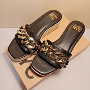 Steve Madden NYC sandalo donna nero - taglia 7 nuovo - Foto 1 di 7